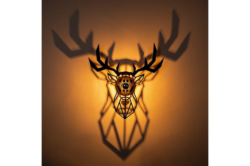 Vägglampa Brilo Deer Svart - Svart - Belysning & el - Inomhusbelysning & lampor - Vägglampa