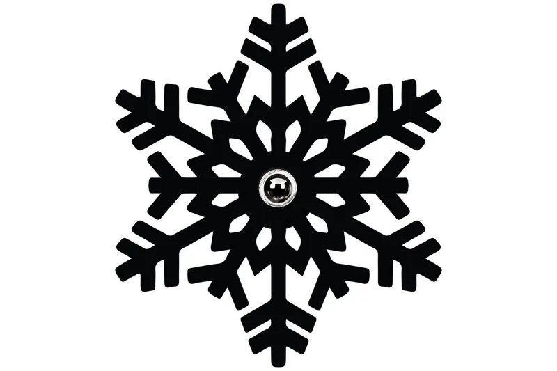 Vägglampa Brilo Snö Svart, Svart