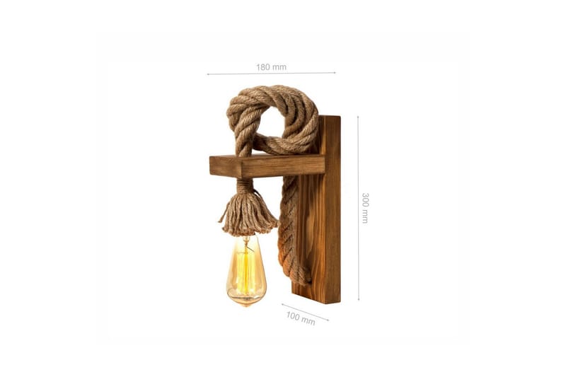 Vägglampa Dralen Brun / Rany - Brun/Guld - Belysning & el - Inomhusbelysning & lampor - Vägglampa