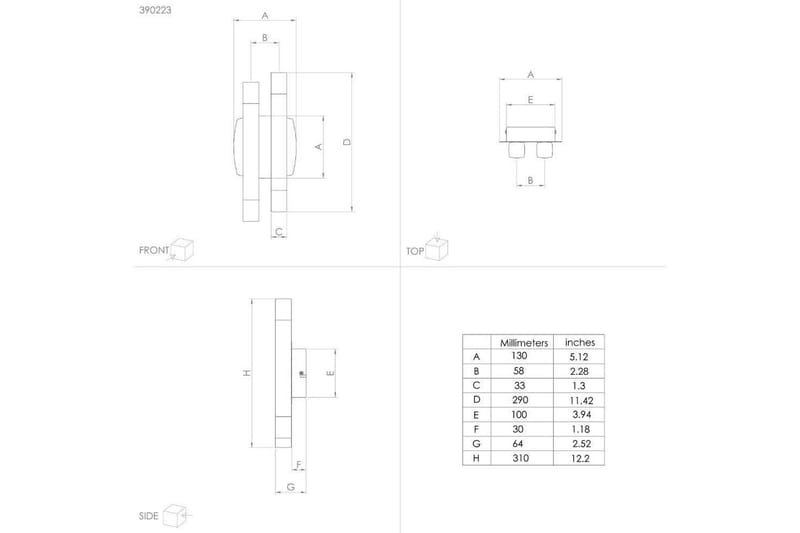 Vägglampa Eglo Estanterios Grå/Brun Upp och Ned 4 Lampor - Belysning & el - Inomhusbelysning & lampor - Vägglampa