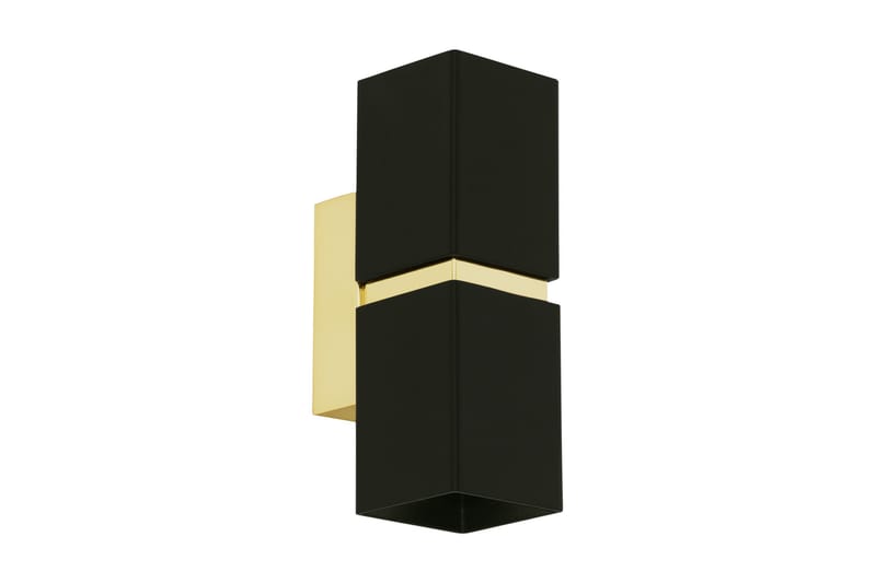 Vägglampa Eglo Passa Svart, Guld, Svart/Guld