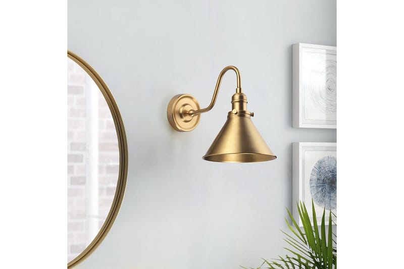 Vägglampa Elstead Lighting Provence Åldrad mässing - Åldrad mässing - Belysning & el - Inomhusbelysning & lampor - Vägglampa