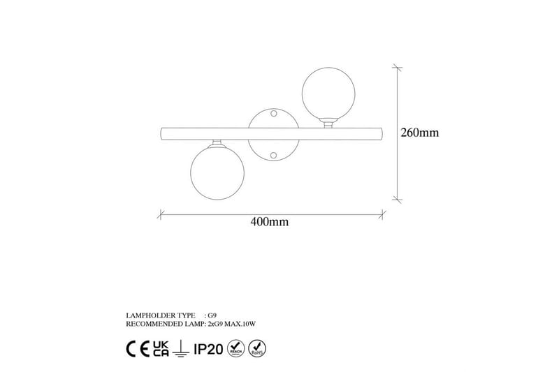 Vägglampa Elvon Rany - Guld - Belysning & el - Inomhusbelysning & lampor - Vägglampa