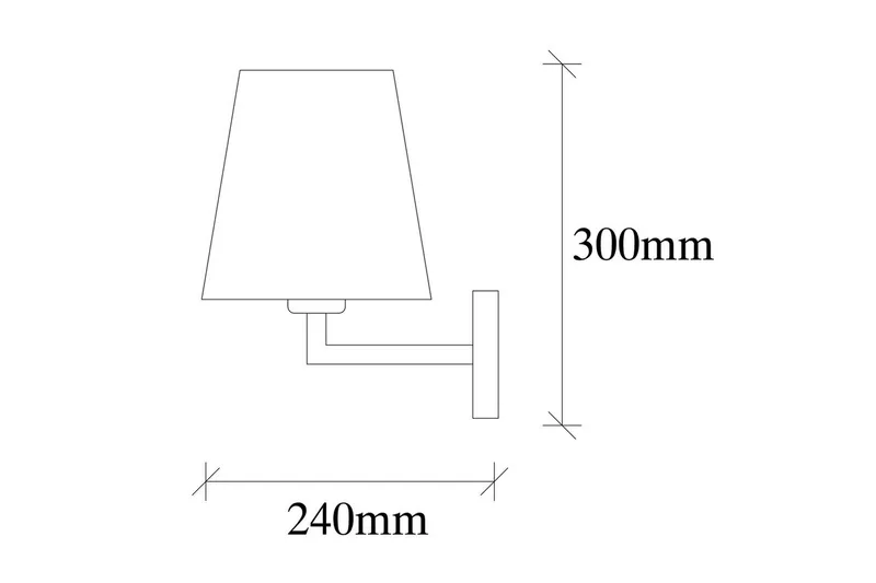 Vägglampa Fenda Svart / Grädde - Svart / Grädde - Belysning & el - Inomhusbelysning & lampor - Vägglampa