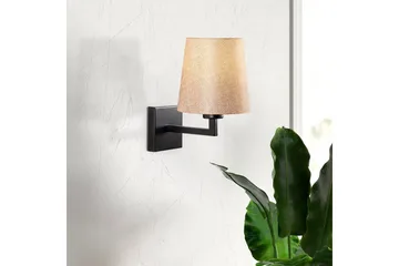 Vägglampa Fenda Svart / Grädde - Svart / Grädde - Belysning & el - Inomhusbelysning & lampor - Vägglampa