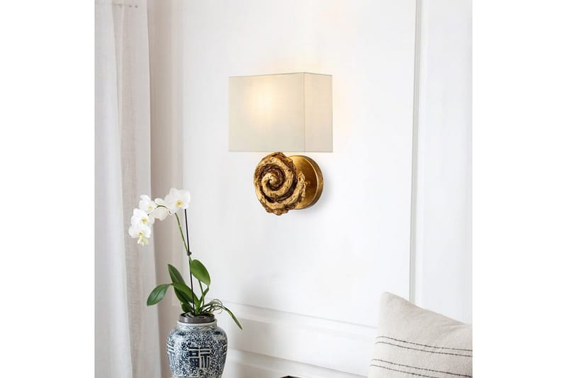 Vägglampa Flambeau Swirl Guld Blad - Guld Blad - Belysning & el - Inomhusbelysning & lampor - Vägglampa