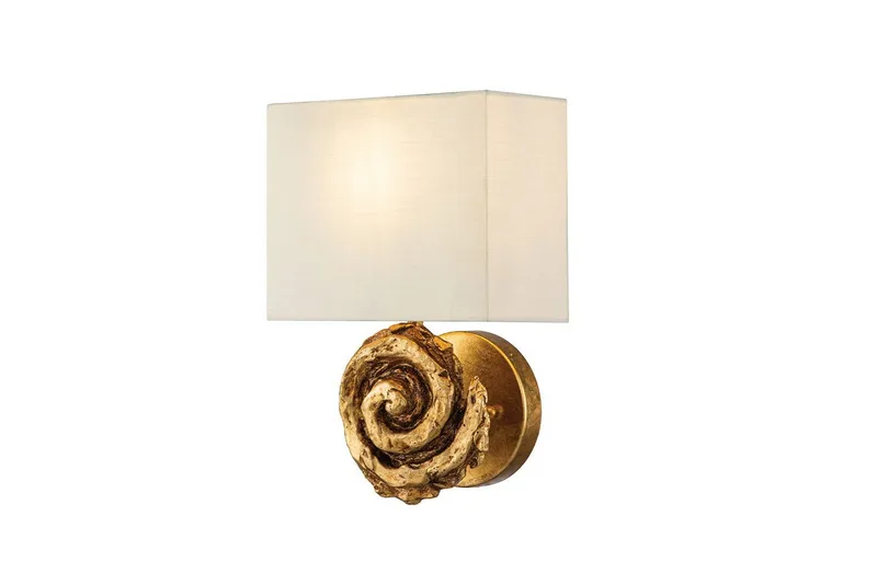 Vägglampa Flambeau Swirl Guld Blad, Guld Blad