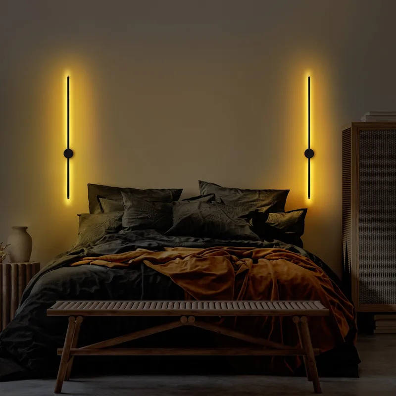 Vägglampa Glavo 91 cm - Svart - Belysning & el - Inomhusbelysning & lampor - Vägglampa