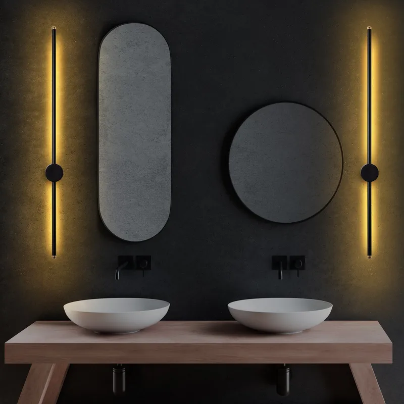 Vägglampa Glavo 91 cm - Svart - Belysning & el - Inomhusbelysning & lampor - Vägglampa