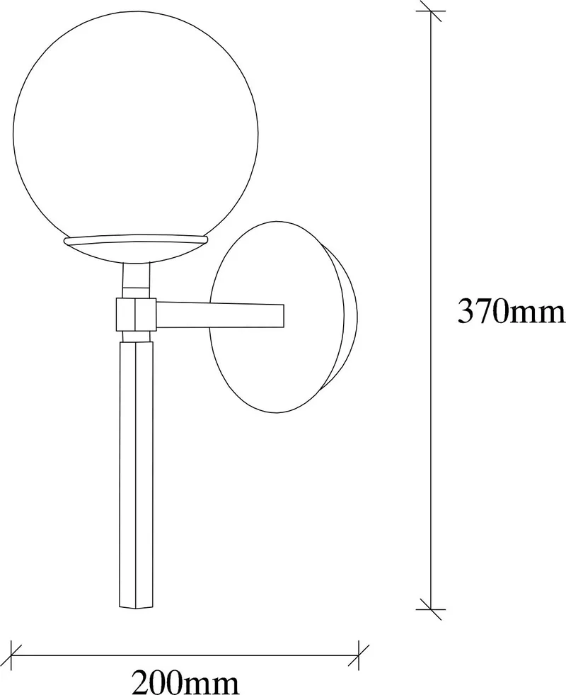 Vägglampa Gondol 3041 - Svart/vit - Belysning & el - Inomhusbelysning & lampor - Vägglampa