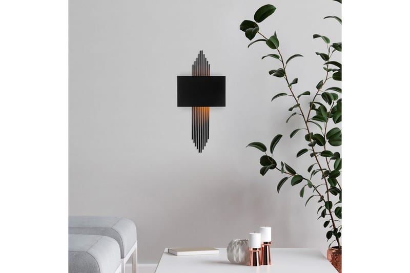 Vägglampa Grelon Svart - Svart - Belysning & el - Inomhusbelysning & lampor - Vägglampa