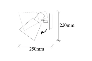 Vägglampa Gullis Triangular Antik - Guld - Belysning & el - Inomhusbelysning & lampor - Vägglampa