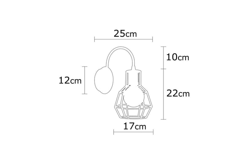 Vägglampa Halieland Svart / Brons - Svart - Belysning & el - Inomhusbelysning & lampor - Vägglampa