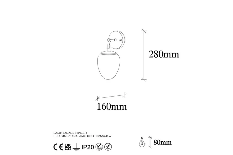 Vägglampa Hiora Vintage - Koppar - Belysning & el - Inomhusbelysning & lampor - Vägglampa