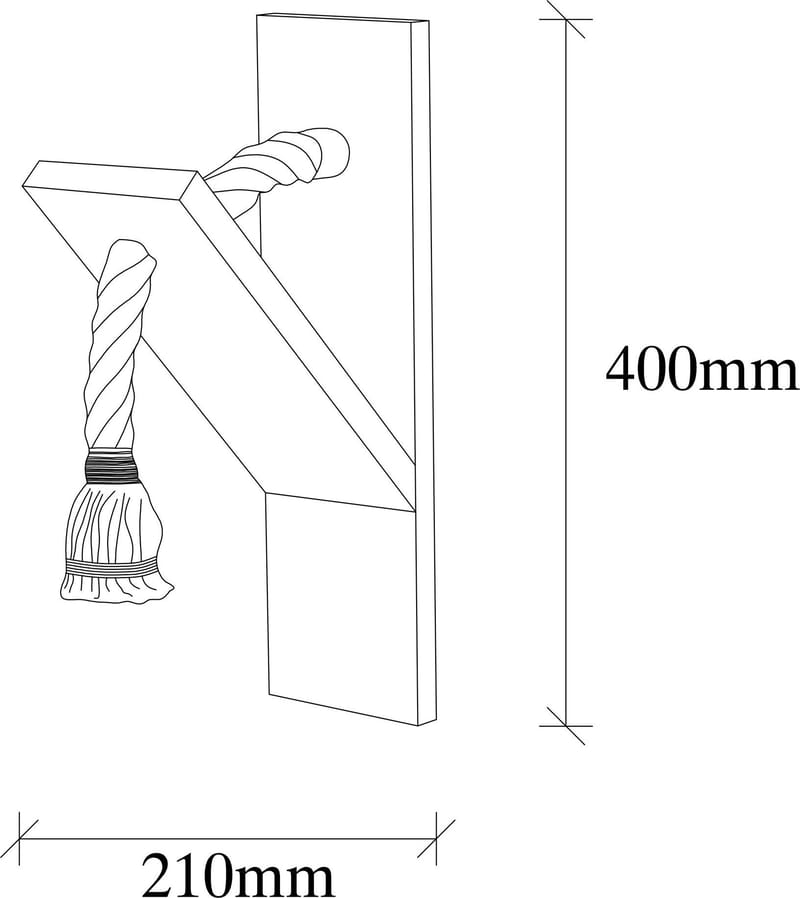 Vägglampa i Gran - Trä - Belysning & el - Inomhusbelysning & lampor - Vägglampa