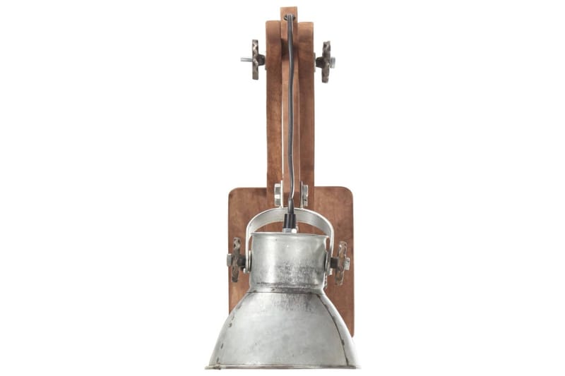 Vägglampa industriell stil silver rund E27 - Silver - Belysning & el - Inomhusbelysning & lampor - Vägglampa