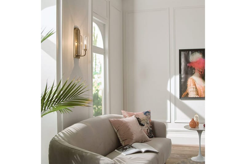 Vägglampa Kichler Kimrose Borstad naturlig mässing - Borstad naturlig mässing - Belysning & el - Inomhusbelysning & lampor - Vägglampa