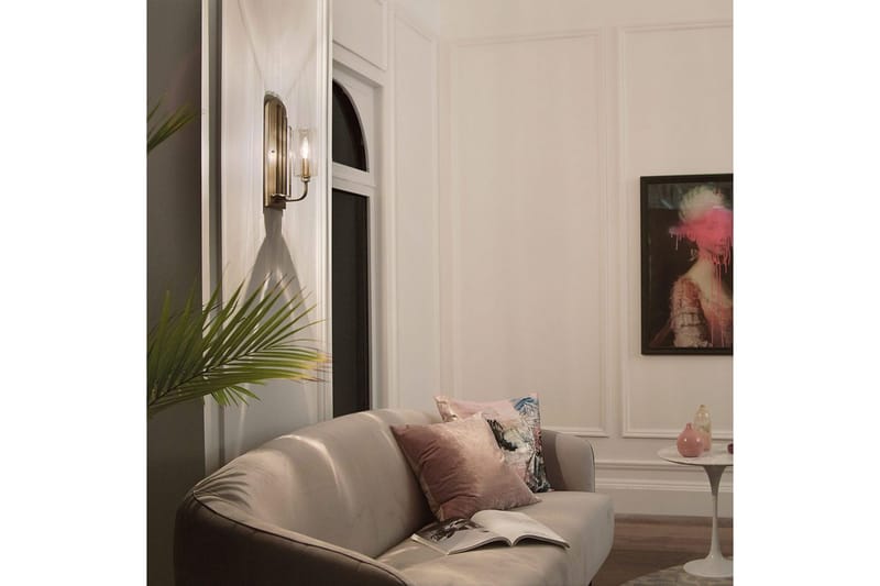 Vägglampa Kichler Kimrose Borstad naturlig mässing - Borstad naturlig mässing - Belysning & el - Inomhusbelysning & lampor - Vägglampa