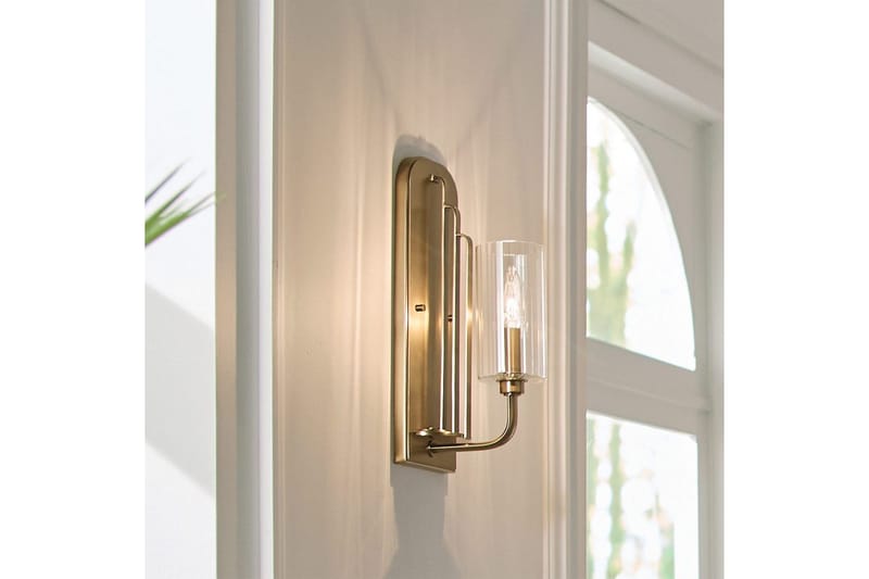 Vägglampa Kichler Kimrose Borstad naturlig mässing - Borstad naturlig mässing - Belysning & el - Inomhusbelysning & lampor - Vägglampa