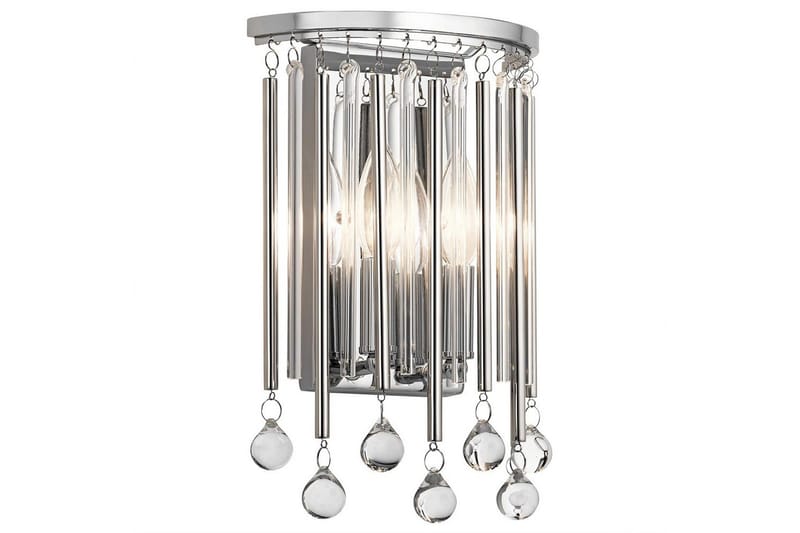 Vägglampa Kichler Piper Polerad Krom, Polerad Krom