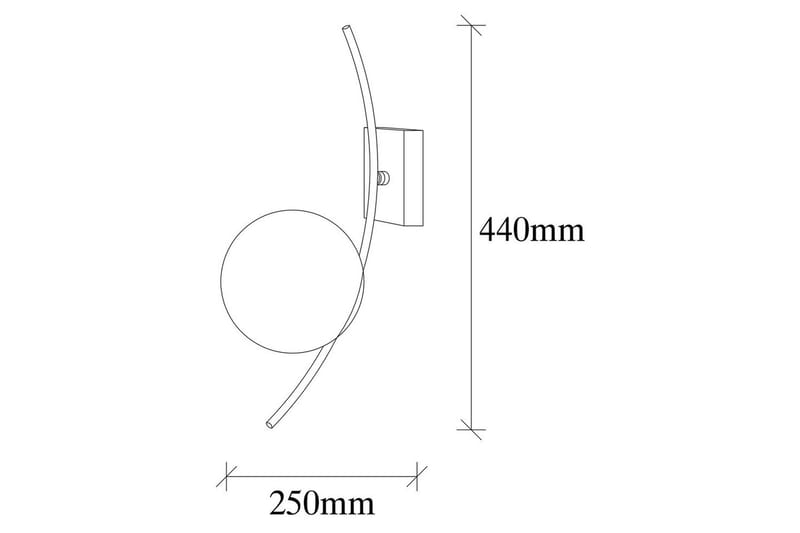 Vägglampa Kimbell Svart / Vit - Svart / Vit - Belysning & el - Inomhusbelysning & lampor - Vägglampa