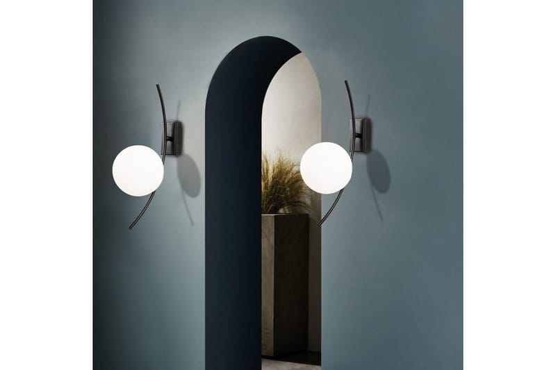 Vägglampa Kimbell Svart / Vit - Svart / Vit - Belysning & el - Inomhusbelysning & lampor - Vägglampa