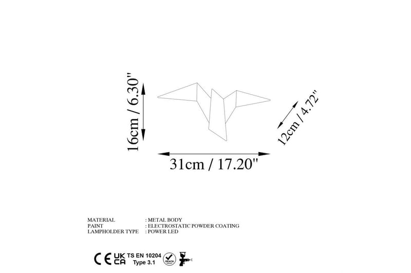 Vägglampa Kivo Vit - Vit - Belysning & el - Inomhusbelysning & lampor - Vägglampa
