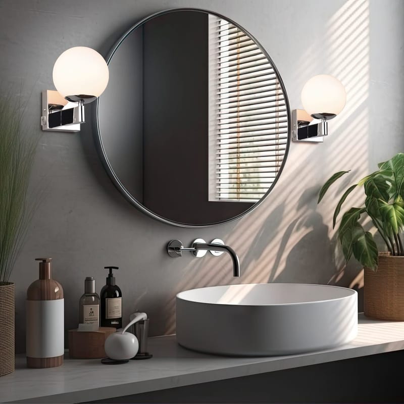 Vägglampa Kula - Krom - Belysning & el - Inomhusbelysning & lampor - Vägglampa