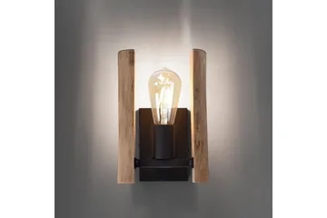 Vägglampa Log - 15x25x17 cm - Belysning & el - Inomhusbelysning & lampor - Vägglampa