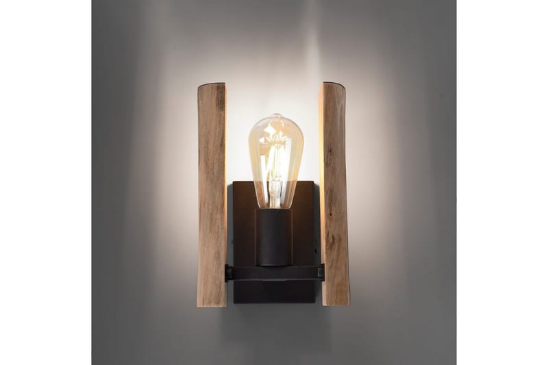 Vägglampa Log - 15x25x17 cm - Belysning & el - Inomhusbelysning & lampor - Vägglampa