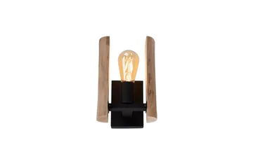 Vägglampa Log - 15x25x17 cm - Belysning & el - Inomhusbelysning & lampor - Vägglampa