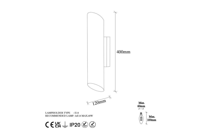 Vägglampa Loraford Svart / Rany - Guld/Svart - Belysning & el - Inomhusbelysning & lampor - Vägglampa