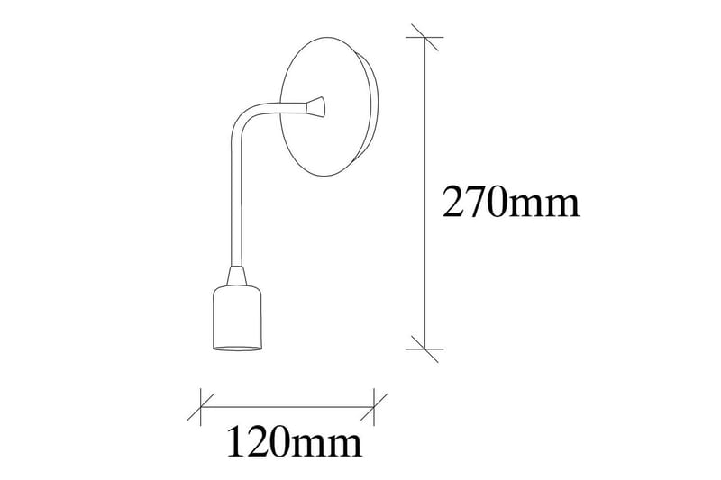 Vägglampa Lysar Svart - Svart - Belysning & el - Inomhusbelysning & lampor - Vägglampa