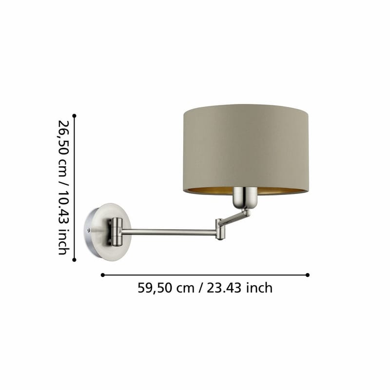 Vägglampa Maserlo - 23 cm - Belysning & el - Inomhusbelysning & lampor - Vägglampa - Väggarmatur