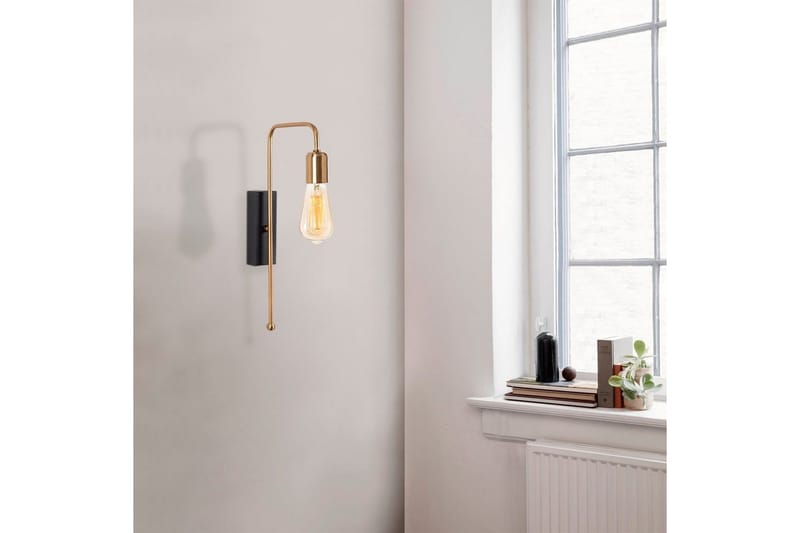 Vägglampa Mo Rany / Svart - Guld/Svart - Belysning & el - Inomhusbelysning & lampor - Vägglampa