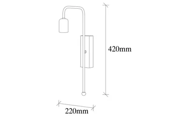 Vägglampa Mo Rany / Svart - Guld/Svart - Belysning & el - Inomhusbelysning & lampor - Vägglampa