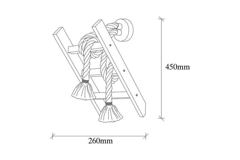 Vägglampa Niraa Trä - Natur - Belysning & el - Inomhusbelysning & lampor - Vägglampa