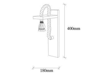 Vägglampa Nirae Trä - Natur - Belysning & el - Inomhusbelysning & lampor - Vägglampa