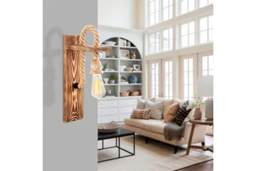 Vägglampa Nirae Trä - Natur - Belysning & el - Inomhusbelysning & lampor - Vägglampa