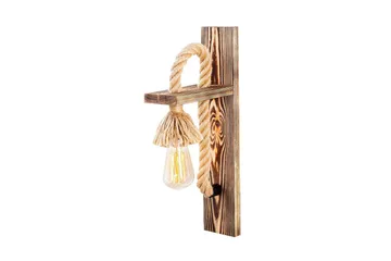 Vägglampa Nirao Trä - Brun - Belysning & el - Inomhusbelysning & lampor - Vägglampa
