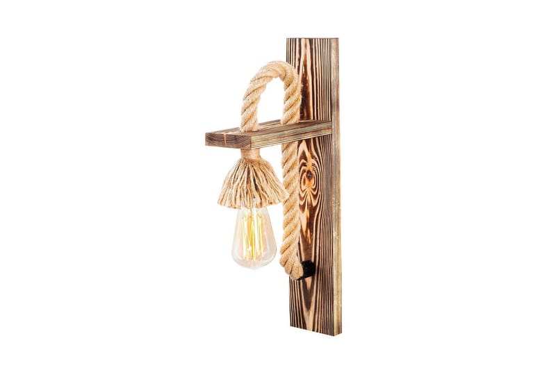 Vägglampa Nirao Trä - Brun - Belysning & el - Inomhusbelysning & lampor - Vägglampa