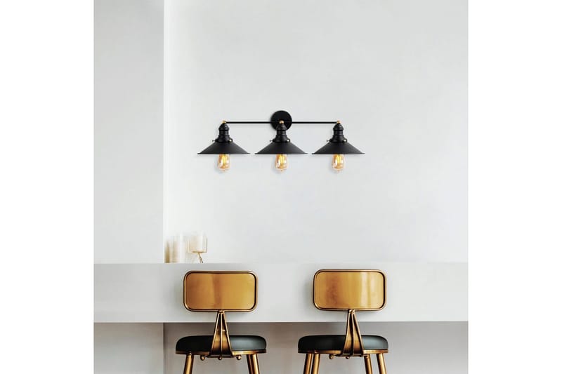 Vägglampa Nolen Svart / Antik - Svart/Antracit - Belysning & el - Inomhusbelysning & lampor - Vägglampa