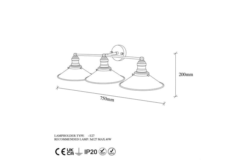 Vägglampa Nolen Svart / Antik - Svart/Antracit - Belysning & el - Inomhusbelysning & lampor - Vägglampa
