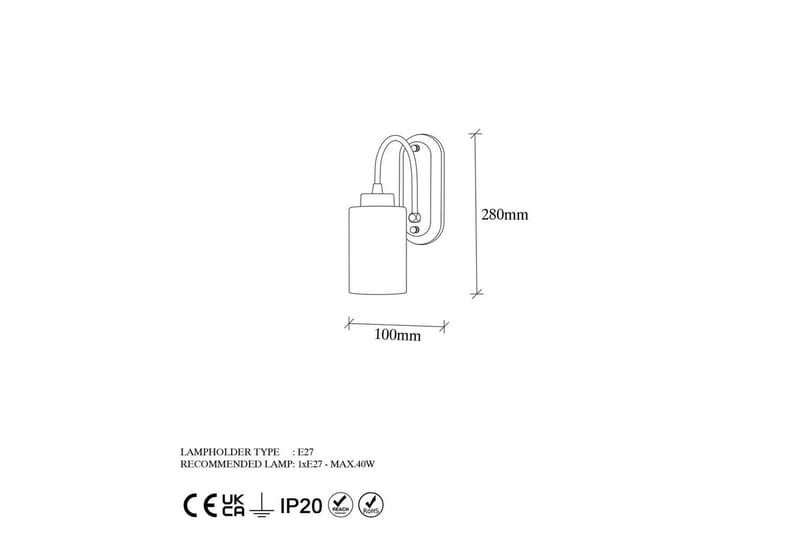 Vägglampa Noran Rany - Guld - Belysning & el - Inomhusbelysning & lampor - Vägglampa