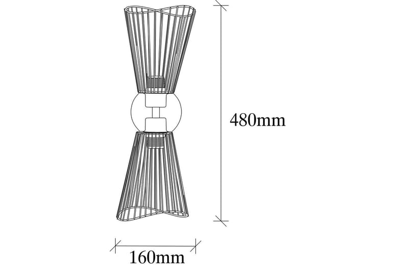 Vägglampa Novin Svart - Svart - Belysning & el - Inomhusbelysning & lampor - Vägglampa
