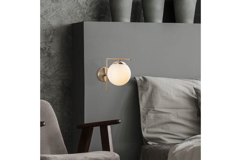 Vägglampa Olan Antik Vit - Vit - Belysning & el - Inomhusbelysning & lampor - Vägglampa