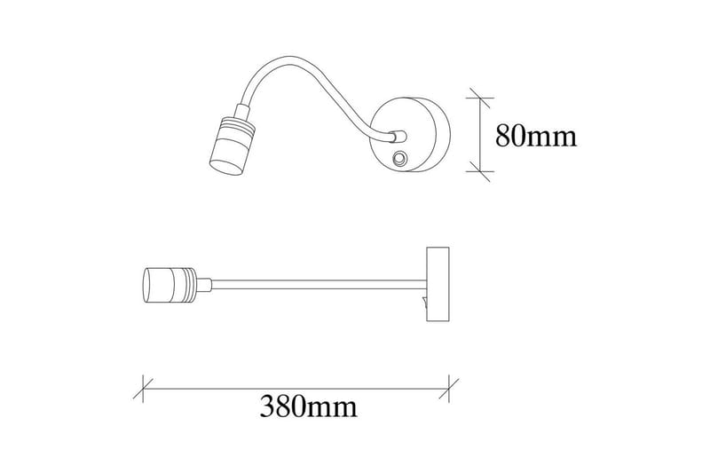 Vägglampa Orlennmoor Svart - Svart - Belysning & el - Inomhusbelysning & lampor - Vägglampa - Väggarmatur