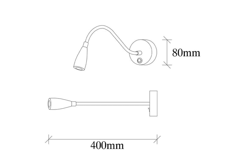 Vägglampa Orlennmoor Svart - Svart - Belysning & el - Inomhusbelysning & lampor - Vägglampa - Väggarmatur