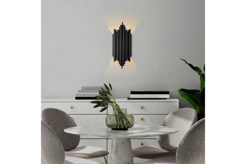 Vägglampa Raoji Svart - Svart - Belysning & el - Inomhusbelysning & lampor - Vägglampa