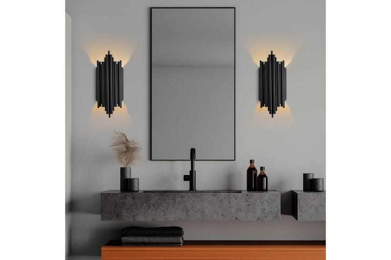 Vägglampa Raoji Svart - Svart - Belysning & el - Inomhusbelysning & lampor - Vägglampa